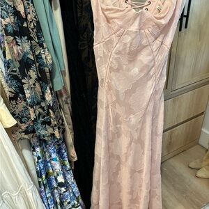 House of CB Blush Pink Floral Maxi Dress